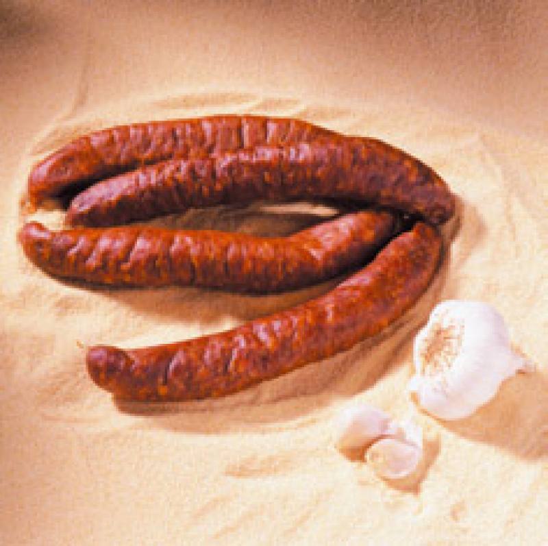 Hausmacher Knacker, 100 g Rohfüllgewicht Hausmacher Knacker, 100 g Rohfüllgewicht